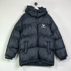 Avirex Puffer Jacket with removable Hood - Mens size Medium - fits like a L/XL